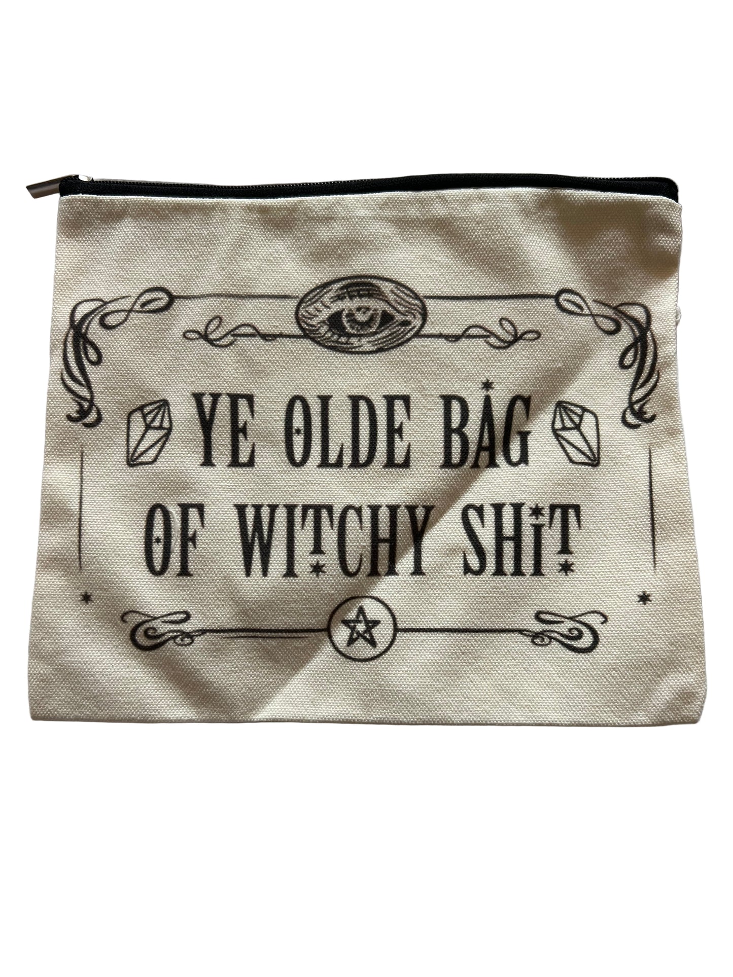 Witchy Canvas Pouch 6 - 8" x 6.5"