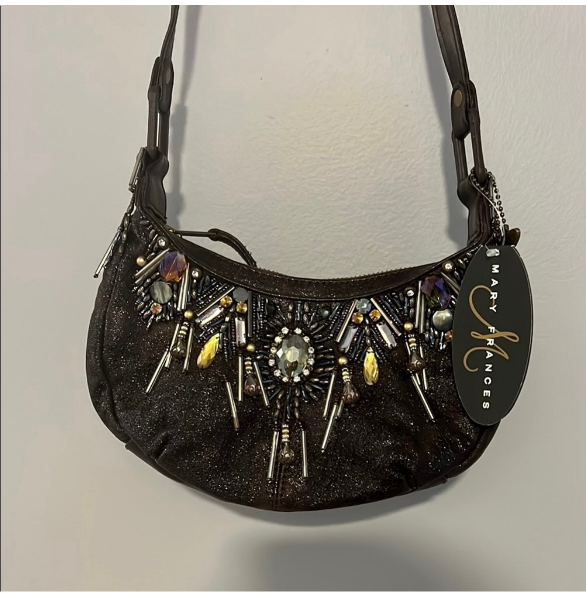 New with Tags Mary Frances Beaded Handbag “Luminous”