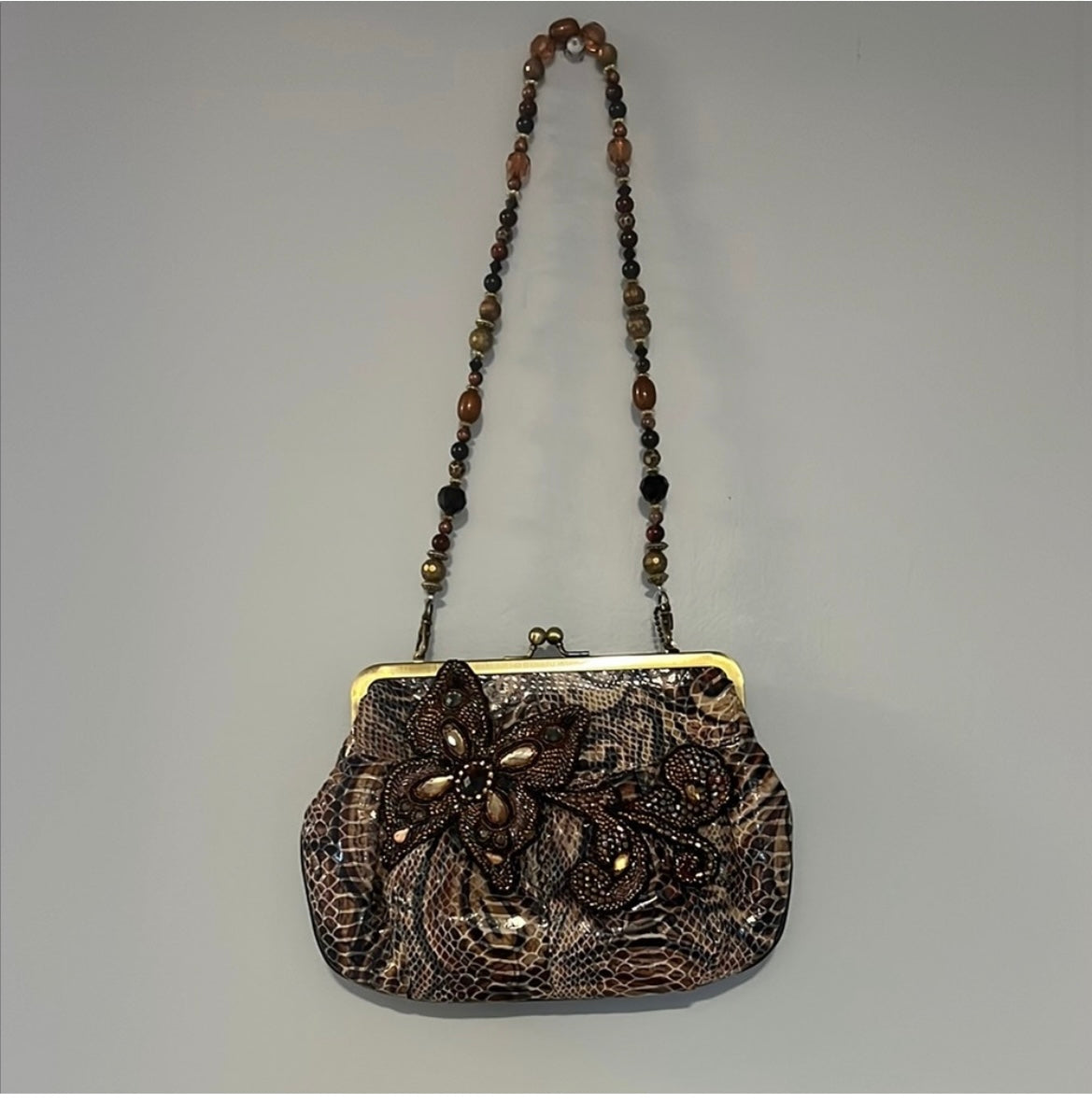 New with Tags Mary Frances Beaded Bag “Fancy That”