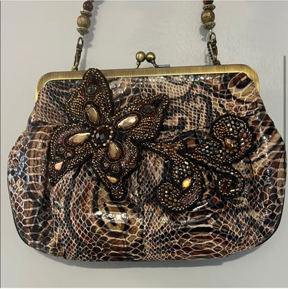 New with Tags Mary Frances Beaded Bag “Fancy That”
