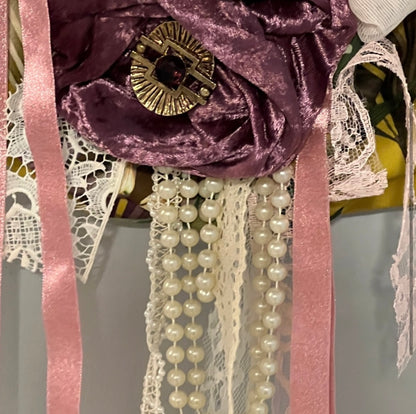 Handmade embellished maximalist shoulder bag