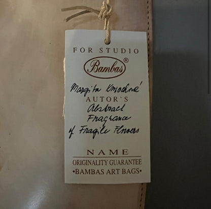 Bambas Abstract Hand Painted Art Bag “Abstract Fragrance of Fragile Flowers”