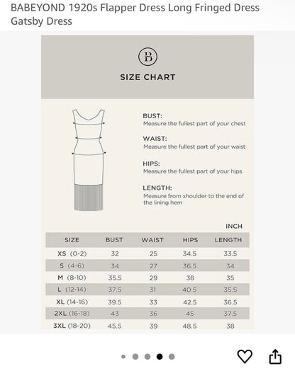 Black Flapper 1920s Reproduction Dress NWT