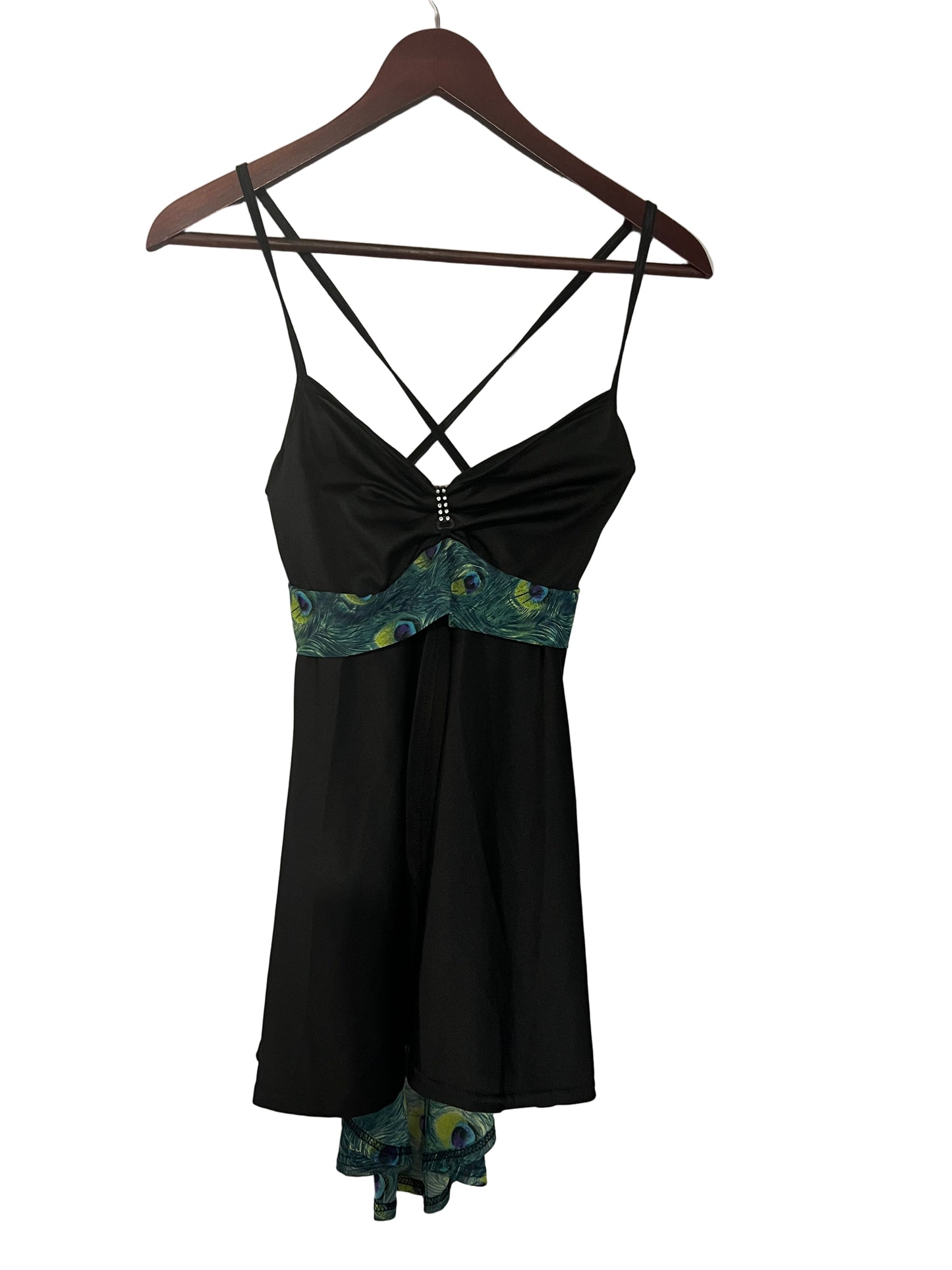 Sleeveless peacock top