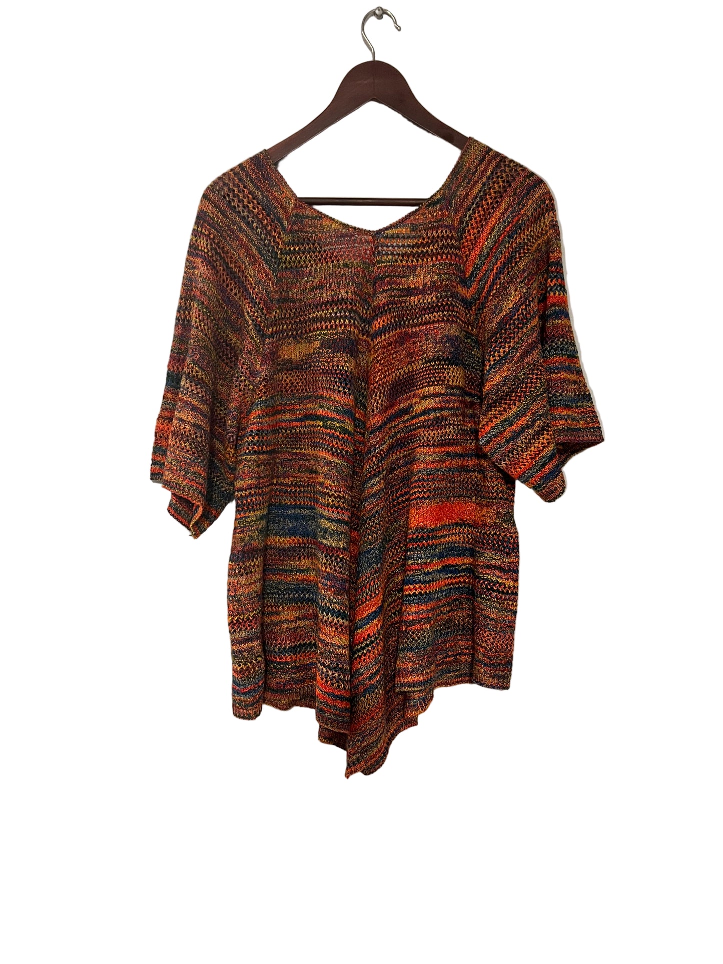 Short sleeve light knit sweater XL