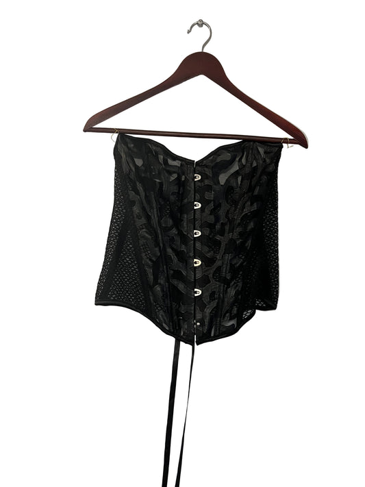 Black Mesh and Lace Corest