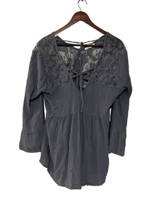 Sheer festival boho top L