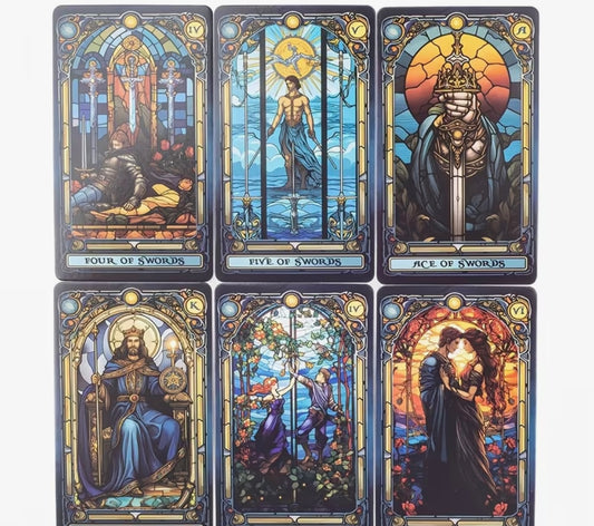 Stained Glass Tarot Deck - Small