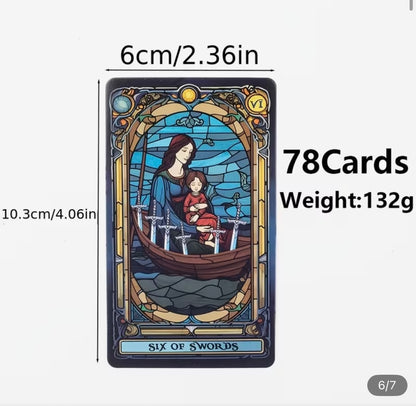 Stained Glass Tarot Deck - Small