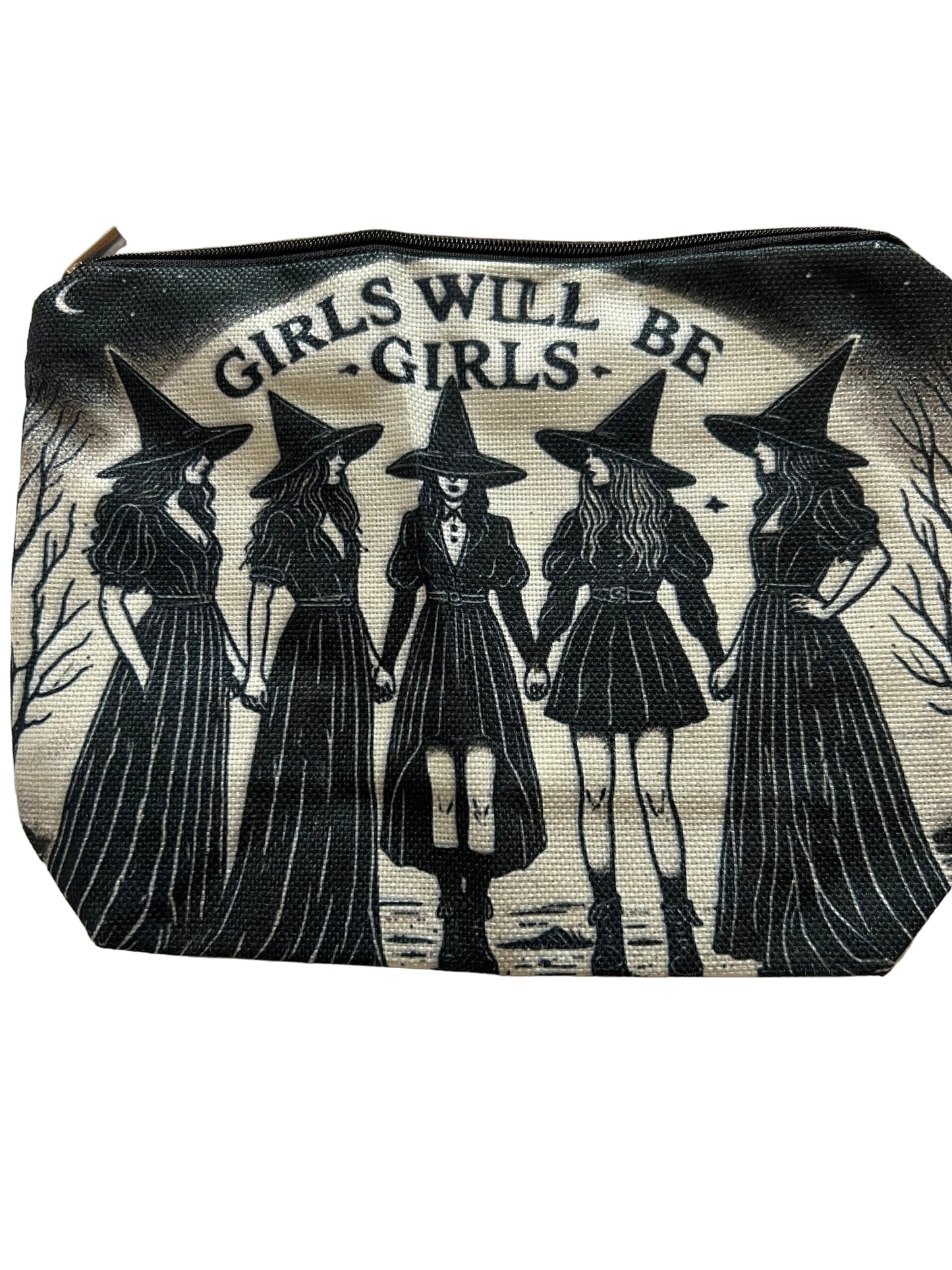 Witchy Canvas Pouch 3 - 8" x 6.5"