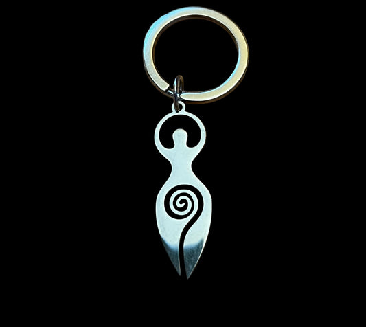 Spiral Goddess Keyring